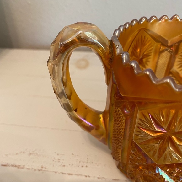 Imperial Glass Carnival Marigold Star and File Open Spooner
Used - Picture 7 of 10